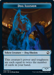 Dog Illusion // Guenhwyvar Double-sided Token [Dungeons & Dragons: Adventures in the Forgotten Realms Tokens]