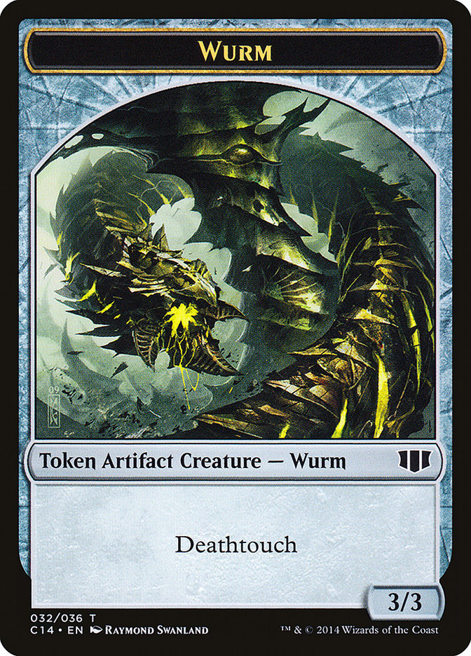 Wurm (032/036) // Goat Double-sided Token [Commander 2014 Tokens]