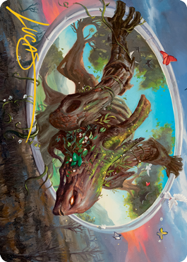 Gaea's Will Art Card (Gold-Stamped Signature) [Modern Horizons 2 Art Series]