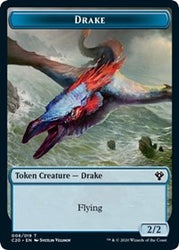 Drake // Insect (018) Double-sided Token [Commander 2020 Tokens]