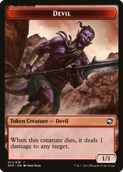 Devil // Mordenkainen Emblem Double-sided Token [Dungeons & Dragons: Adventures in the Forgotten Realms Tokens]