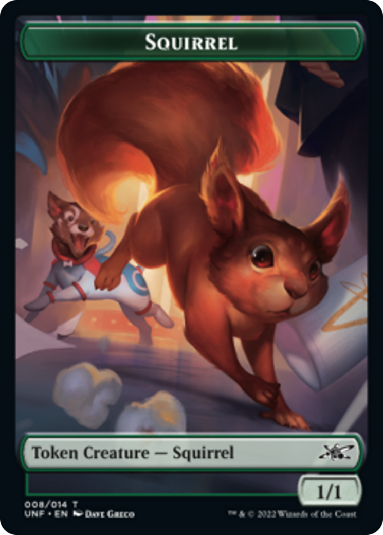 Squirrel // Food (010) Double-sided Token [Unfinity Tokens]