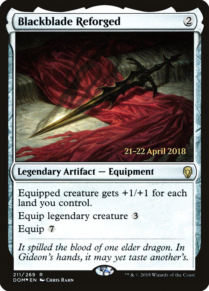 Blackblade Reforged [Dominaria Prerelease Promos]