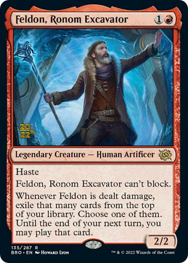 Feldon, Ronom Excavator [The Brothers' War: Prerelease Promos]