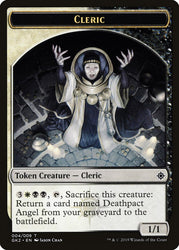 Cleric // Treasure Double-sided Token [Ravnica Allegiance Guild Kit Tokens]