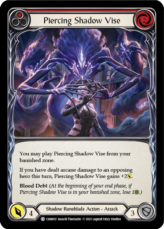 Piercing Shadow Vise [CHN010] (Monarch Chane Blitz Deck)