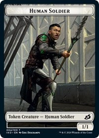 Human Soldier (004) // Zombie Double-sided Token [Commander 2020 Tokens]