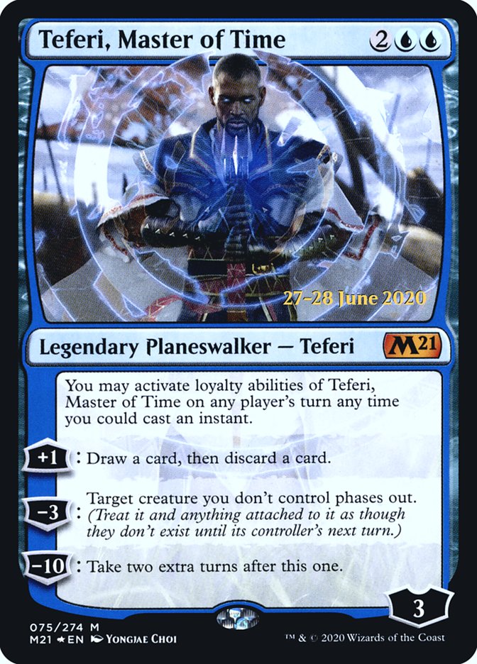 Teferi, Master of Time (075) [Core Set 2021 Prerelease Promos]