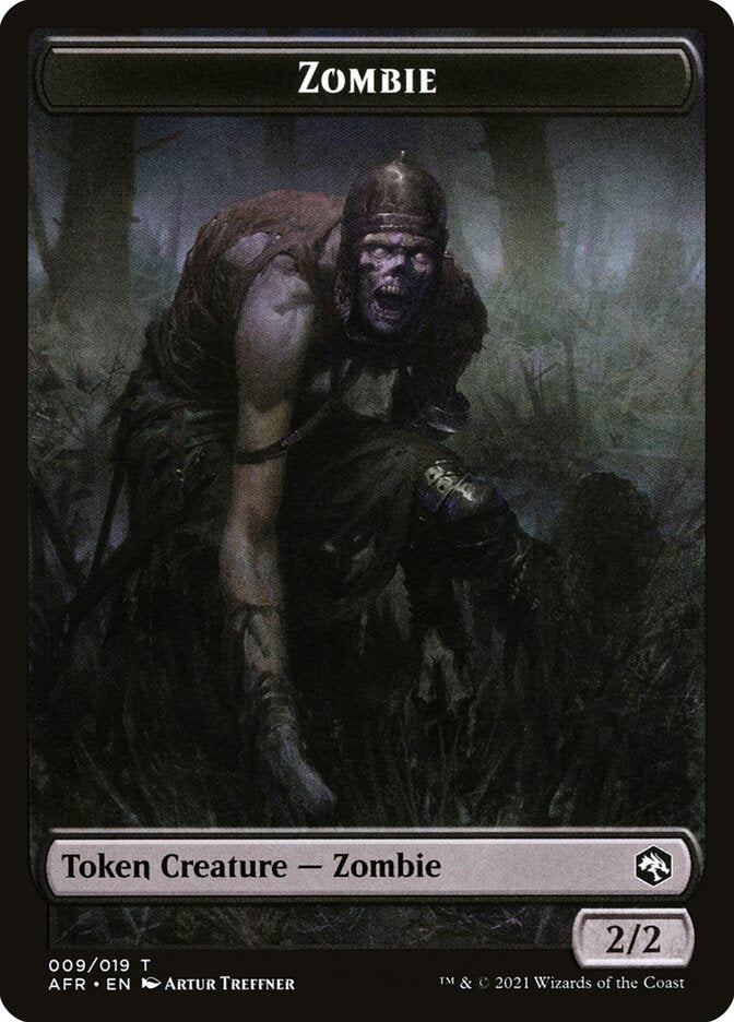 Spider // Zombie Double-sided Token [Dungeons & Dragons: Adventures in the Forgotten Realms Tokens]