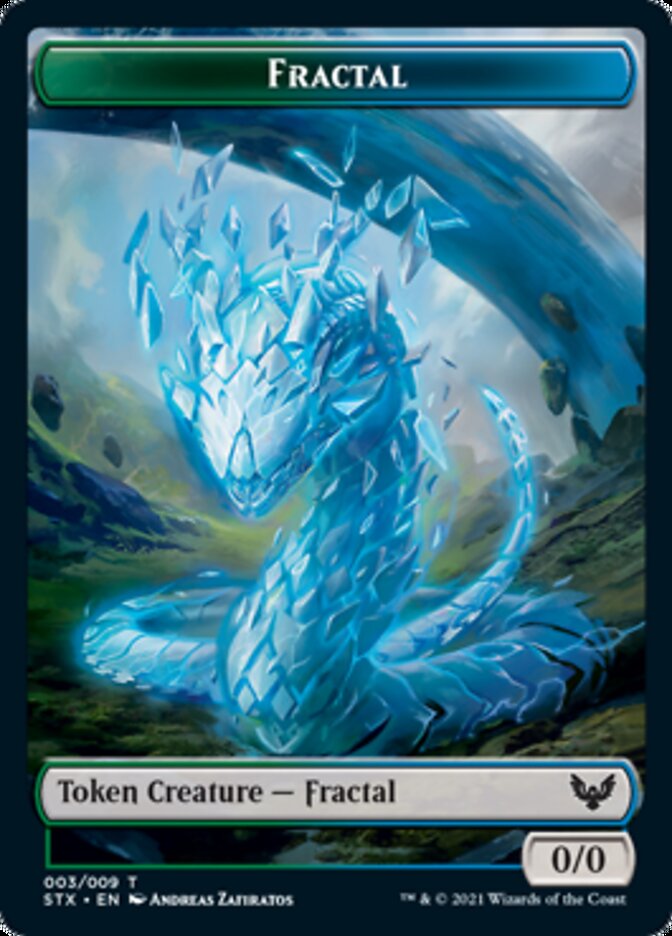 Elemental // Fractal Token [Strixhaven: School of Mages Tokens]