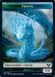 Elemental // Fractal Token [Strixhaven: School of Mages Tokens]