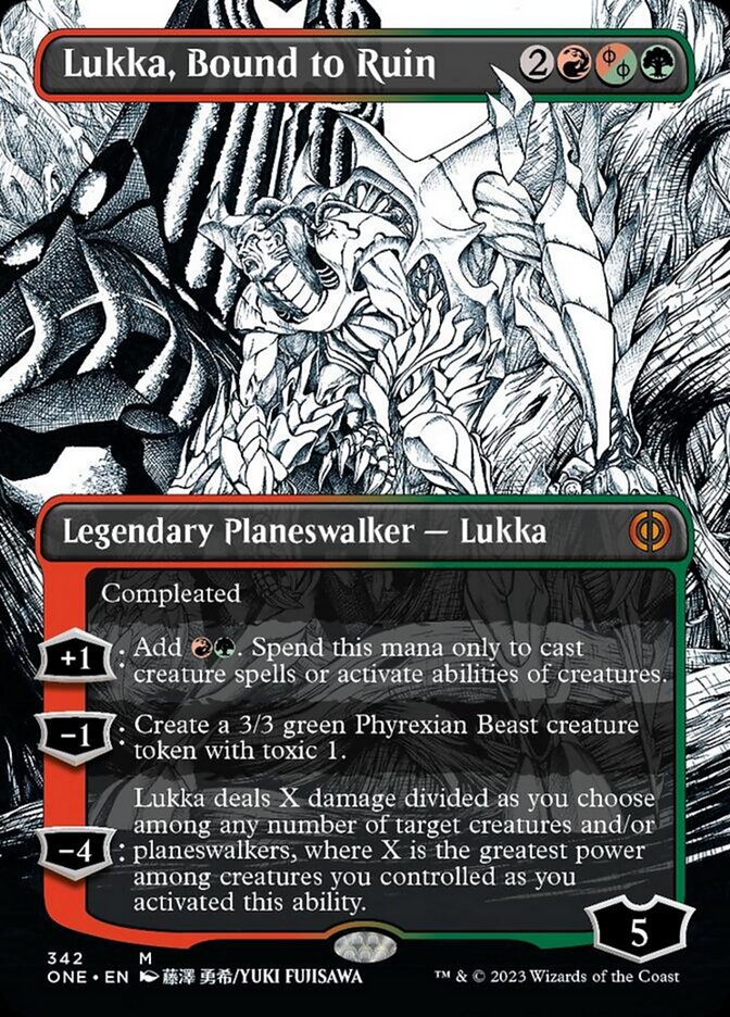 Lukka, Bound to Ruin (Borderless Manga) [Phyrexia: All Will Be One]