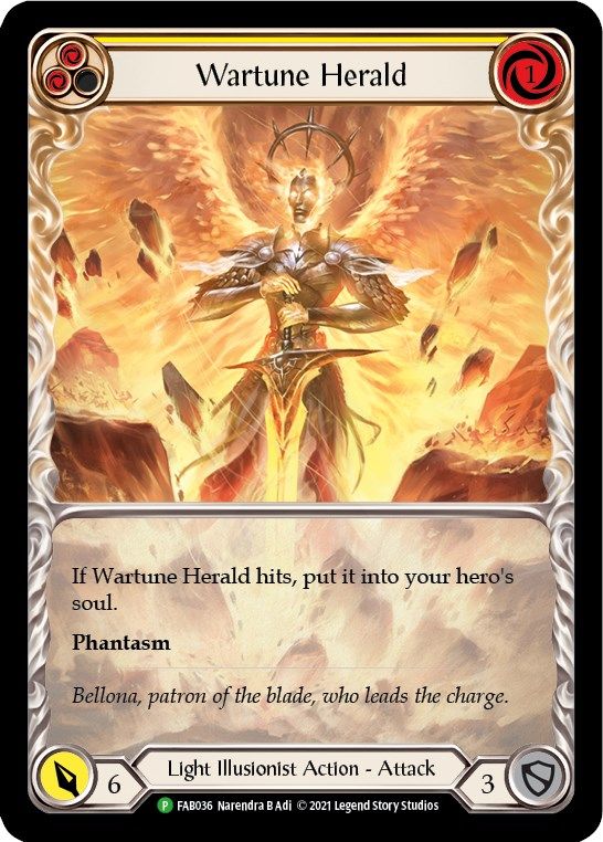 Wartune Herald (Yellow) [FAB037] (Promo)  Rainbow Foil