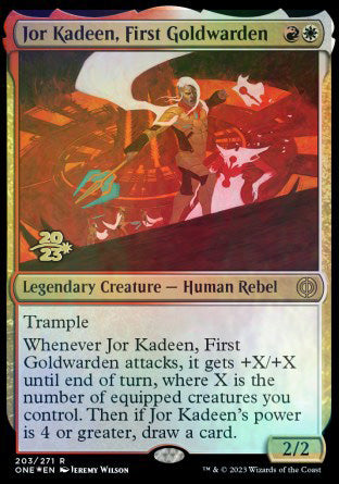 Jor Kadeen, First Goldwarden [Phyrexia: All Will Be One Prerelease Promos]