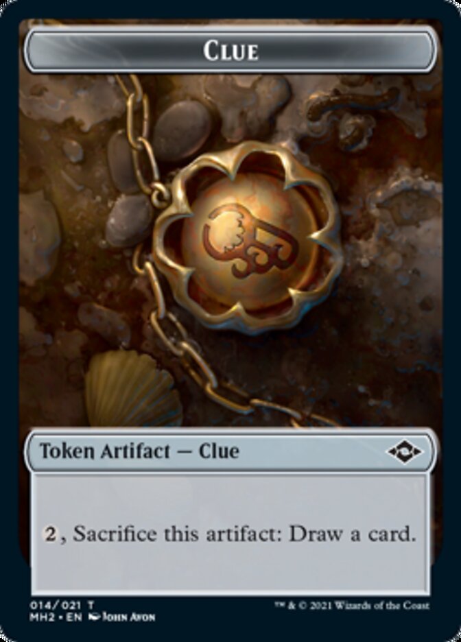 Clue Token (14) // Thopter Token [Modern Horizons 2 Tokens]