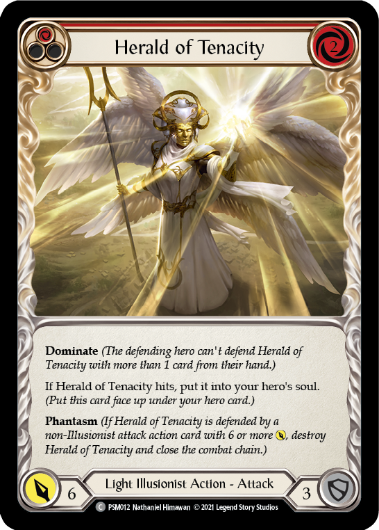 Herald of Tenacity [PSM012] (Monarch Prism Blitz Deck)