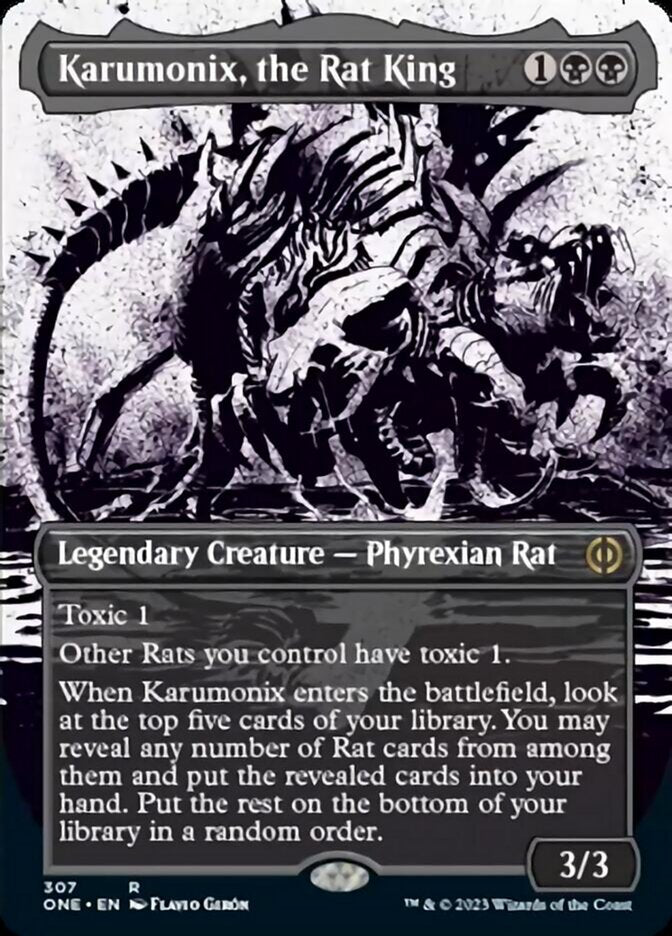 Karumonix, the Rat King (Borderless Ichor) [Phyrexia: All Will Be One]