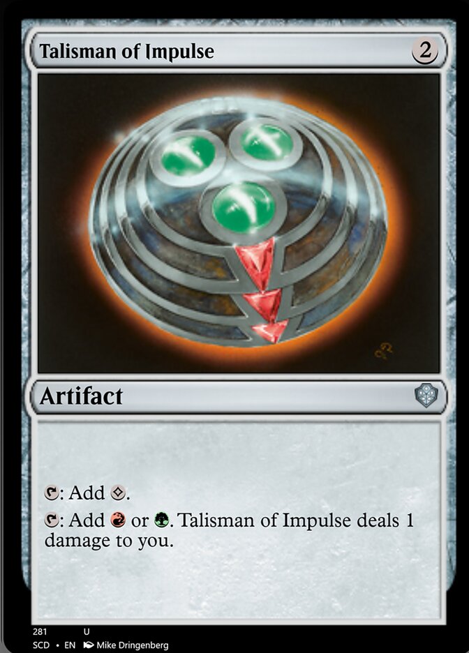 Talisman of Impulse [Starter Commander Decks]