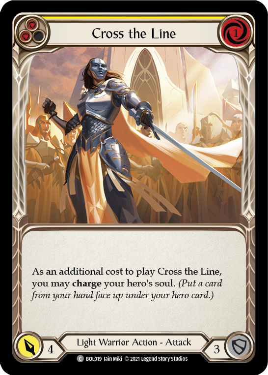 Cross the Line [BOL019] (Monarch Boltyn Blitz Deck)