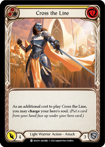 Cross the Line [BOL019] (Monarch Boltyn Blitz Deck)