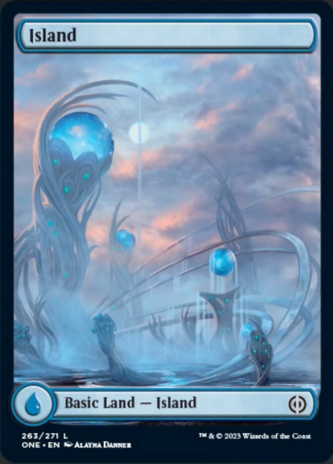 Island (263) (Full-Art) [Phyrexia: All Will Be One]