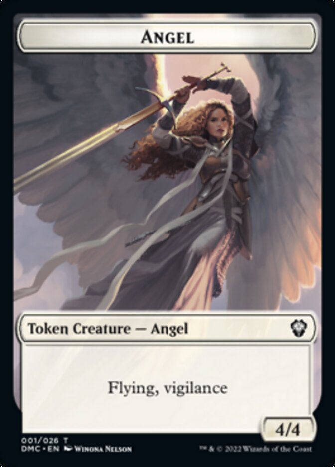 Soldier // Angel Double-sided Token [Dominaria United Tokens]