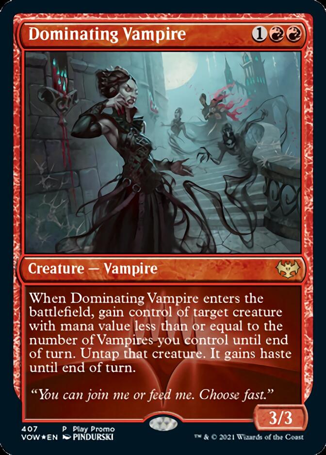 Dominating Vampire (Play Promo) [Innistrad: Crimson Vow]