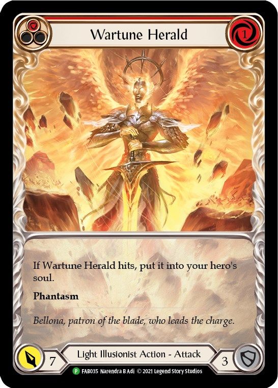 Wartune Herald (Blue) [FAB035] (Promo)  Rainbow Foil