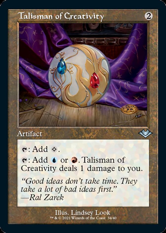 Talisman of Creativity (Retro Foil Etched) [Modern Horizons 2]