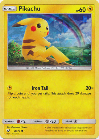 Pikachu (28/73) (Cracked Ice Holo) [Miscellaneous Cards & Products]