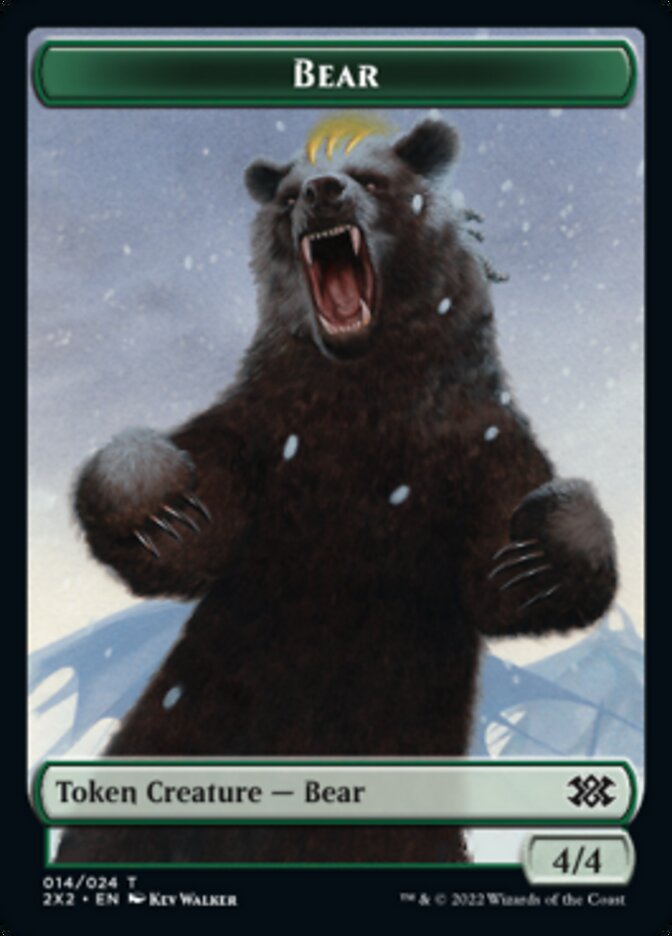 Bear // Spirit (008) Double-sided Token [Double Masters 2022 Tokens]