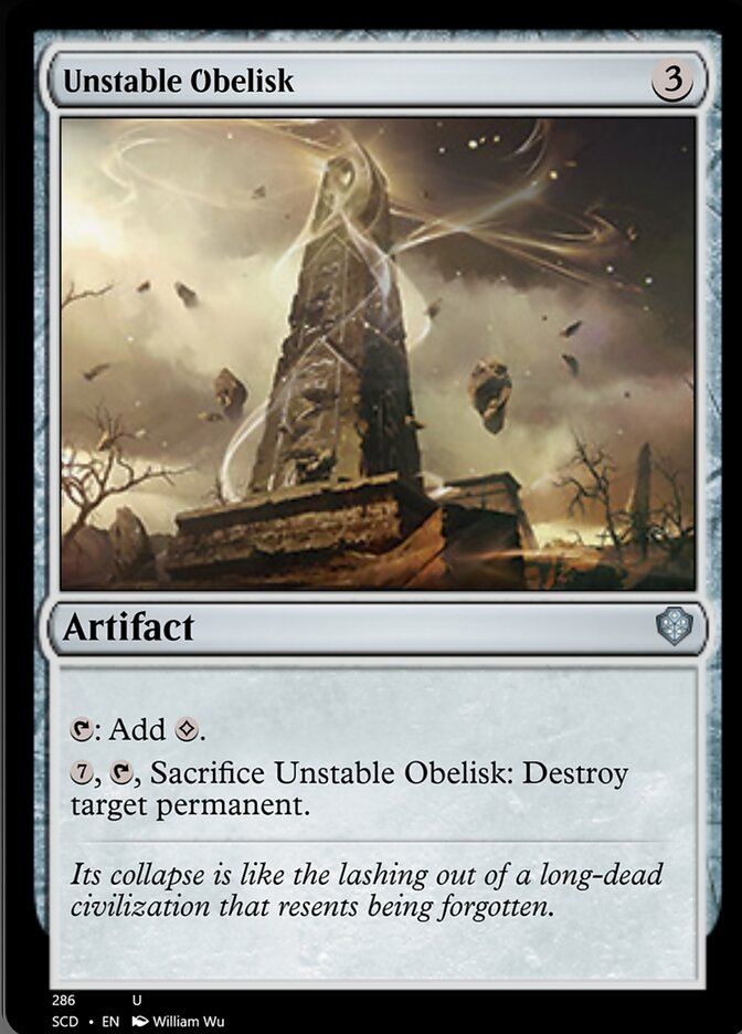 Unstable Obelisk [Starter Commander Decks]