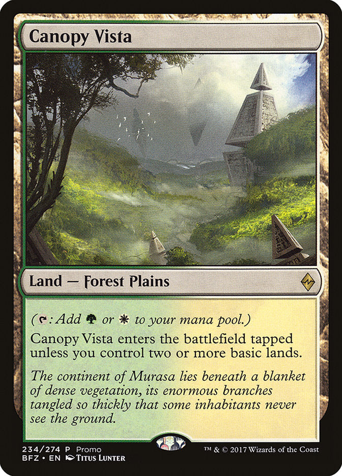 Canopy Vista (Promo) [Battle for Zendikar Standard Series]