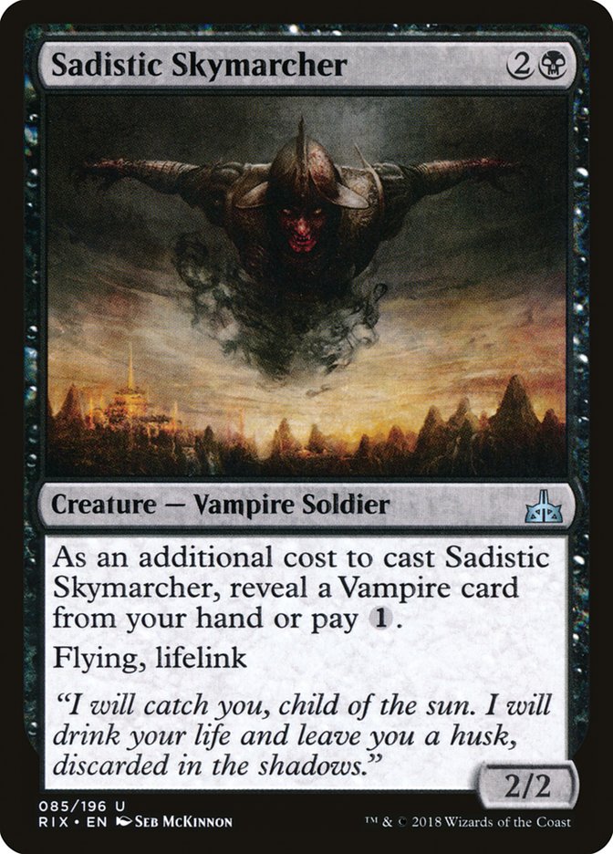 Sadistic Skymarcher [Rivals of Ixalan]