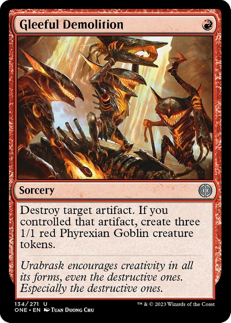 Gleeful Demolition [Phyrexia: All Will Be One]