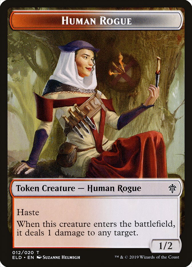 Human Rogue Token [Throne of Eldraine Tokens]