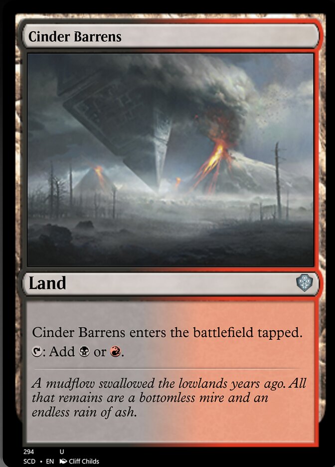 Cinder Barrens [Starter Commander Decks]