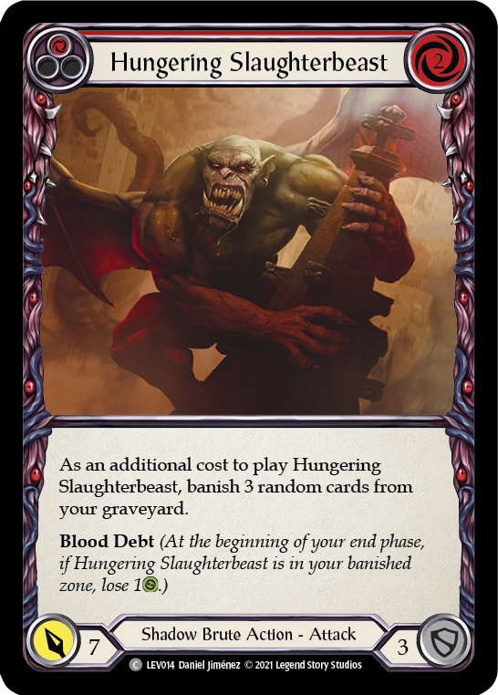 Hungering Slaughterbeast [LEV014] (Monarch Levia Blitz Deck)