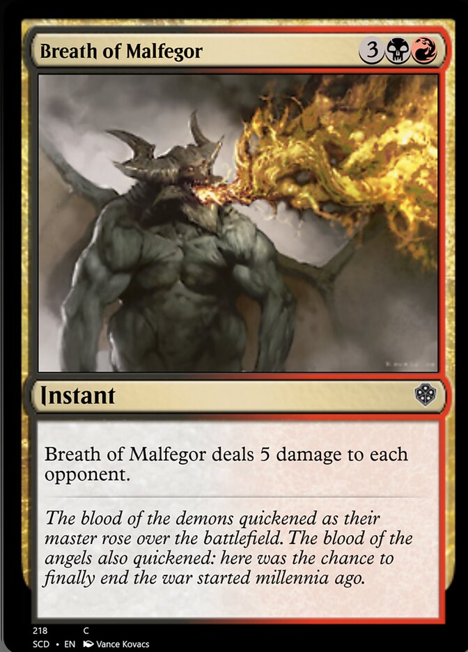 Breath of Malfegor [Starter Commander Decks]