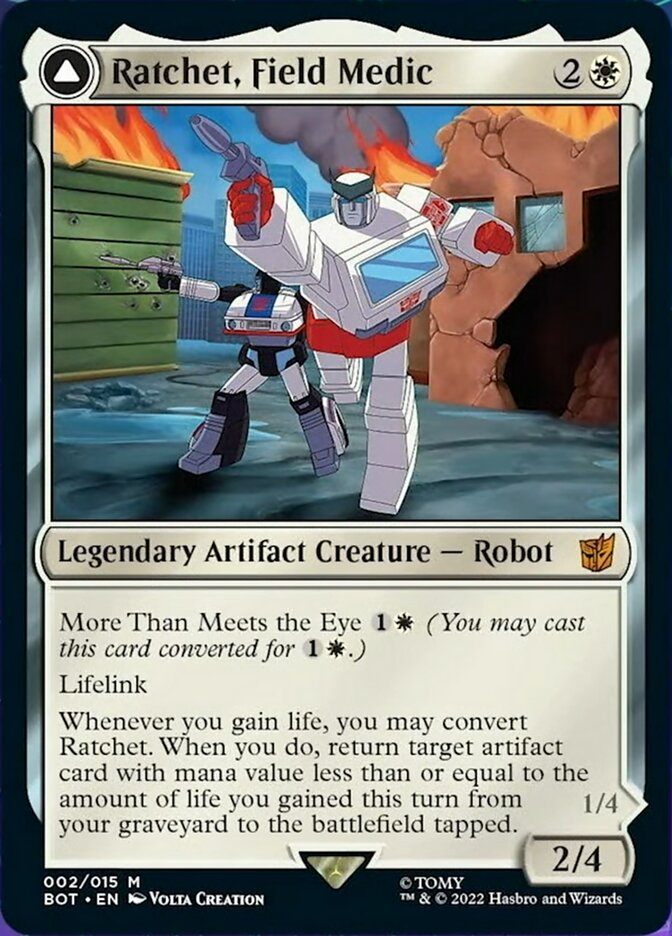 Ratchet, Field Medic // Ratchet, Rescue Racer [Universes Beyond: Transformers]