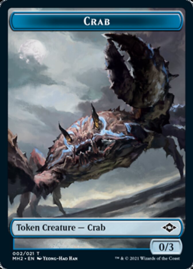 Crab Token // Treasure Token (21) [Modern Horizons 2 Tokens]