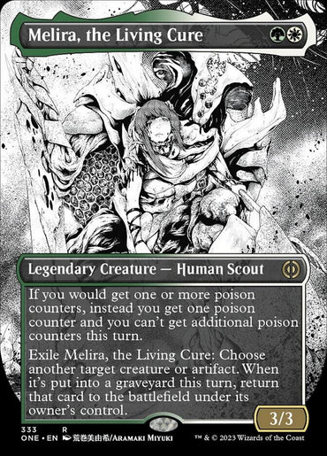 Melira, the Living Cure (Borderless Manga) [Phyrexia: All Will Be One]