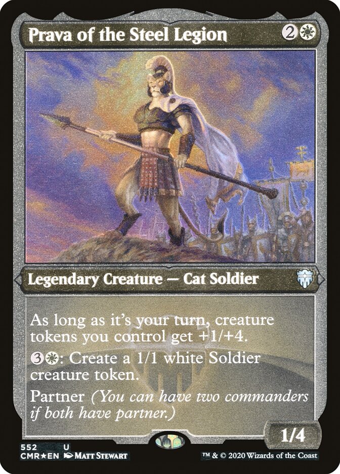 Prava of the Steel Legion (Etched) [Commander Legends]