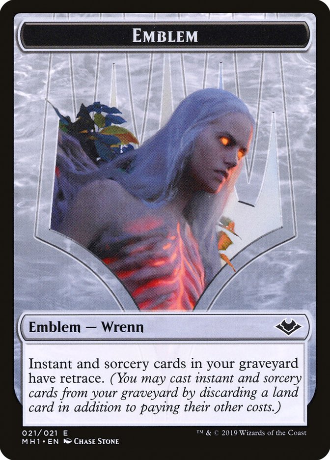 Shapeshifter (001) // Wrenn and Six Emblem (021) Double-sided Token [Modern Horizons Tokens]