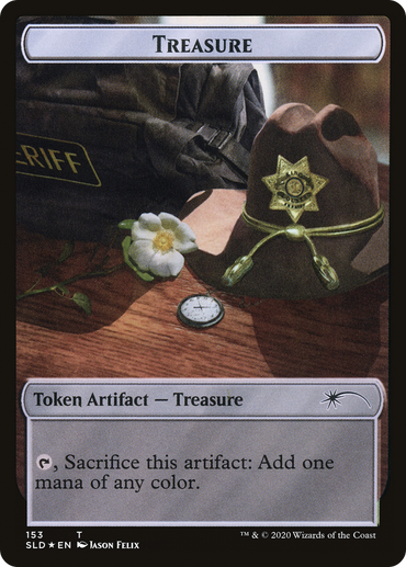 Treasure // Daretti Emblem Double-Sided Token [Secret Lair Drop Series]