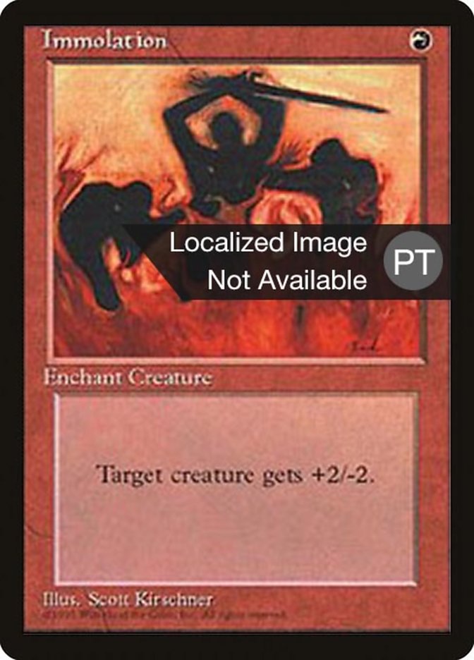 Immolation [Fourth Edition (Foreign Black Border)]