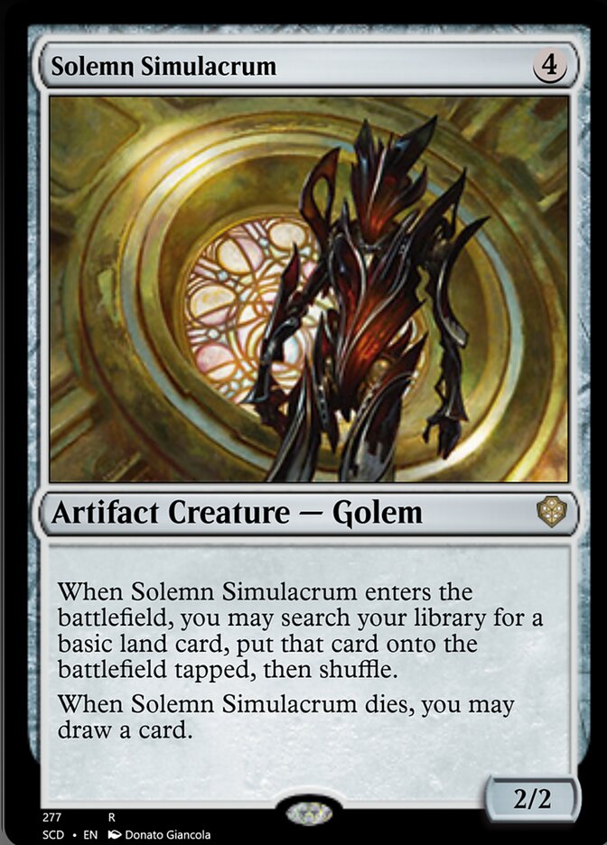 Solemn Simulacrum [Starter Commander Decks]