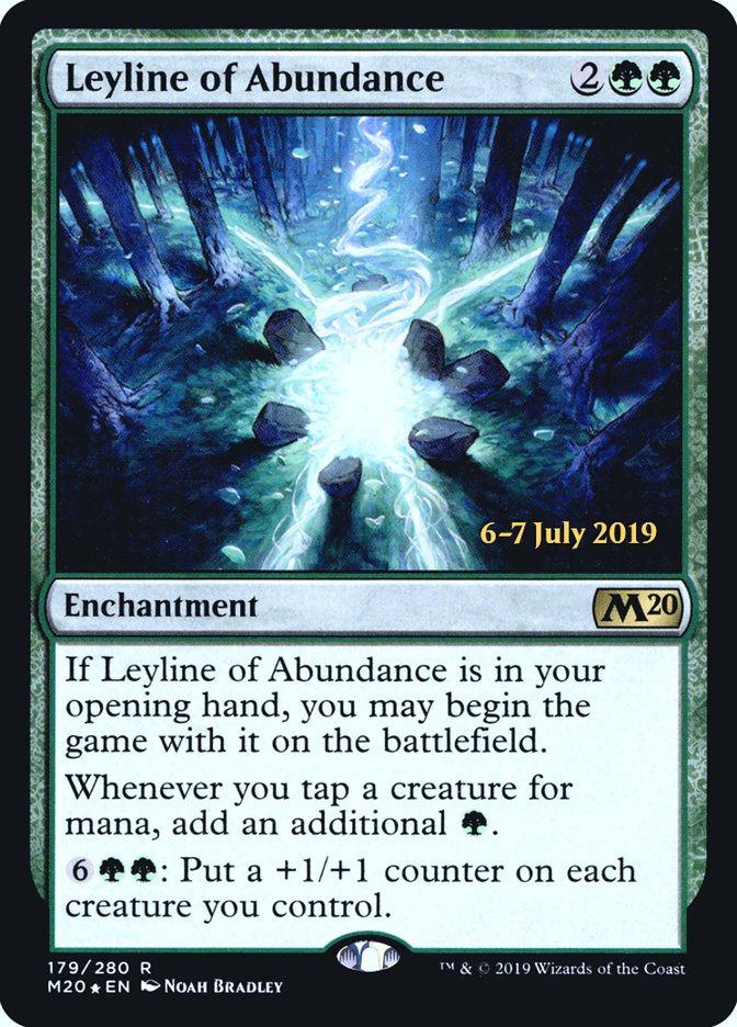 Leyline of Abundance [Core Set 2020 Prerelease Promos]