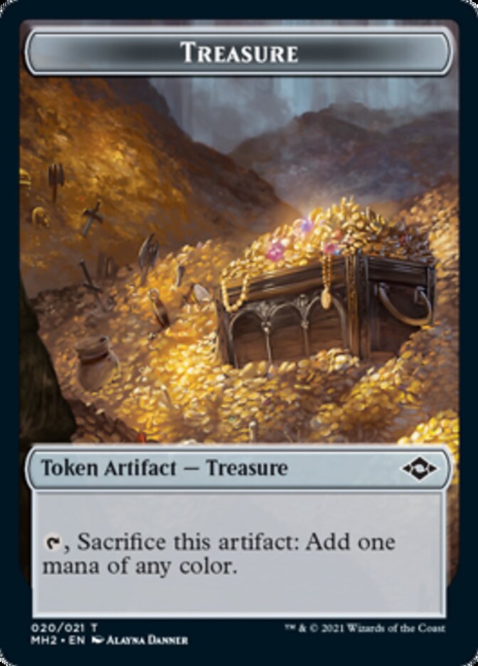 Timeless Witness Token // Treasure Token (20) [Modern Horizons 2 Tokens]