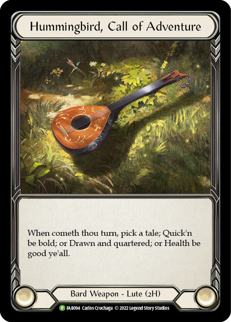 Hummingbird, Call of Adventure [FAB094] (Promo)  Cold Foil
